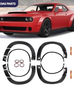 Buy 2015-2023 Dodge Challenger SRT Hellcat Demon Style Black Wheel Fender Flares