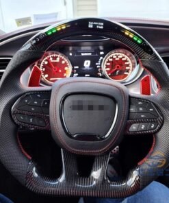 Buy LED Carbon Fiber Steering Wheel For Dodge Charger Durango SRT Hellcat 2015-2023