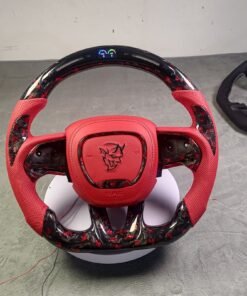 Buy LED Carbon fiber Steering Wheel Fit Dodge Charger Hellcat Jeep SRT8 2015+(2)