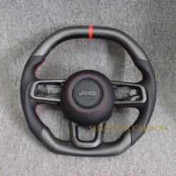 Buy Real Matte Carbon Fiber Steering Wheel For Jeep Wrangler JL