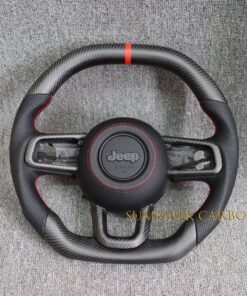 Buy Real Matte Carbon Fiber Steering Wheel For Jeep Wrangler JL