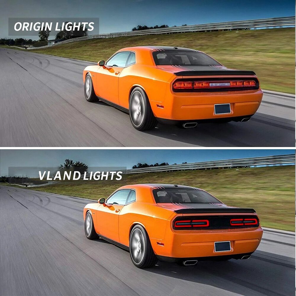 Buy VLAND LED Tail Lights w/Sequential For Dodge Challenger Coupe 3rd Gen 2008-2014 - Image 2