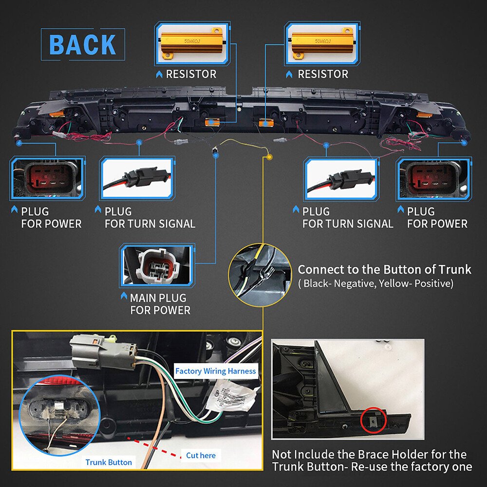 Buy VLAND LED Tail Lights w/Sequential For Dodge Challenger Coupe 3rd Gen 2008-2014 - Image 5